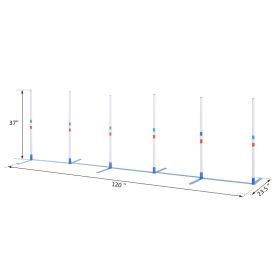 Dog Agility Equipment Dog Weave Pole Set Agility Starter Kit Pet Outdoor Exercise Training Set