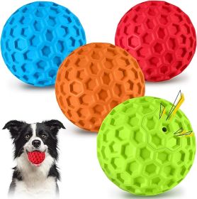 havit Indestructible Squeaky Dog Balls for Aggressive Chewers, Interactive Dog Toys to Keep Them Busy, Rubber Dog Chew Toy for Large Medium Breeds (Color: Green)
